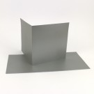 Faltkarte 16x16, 310 x 155 mm, silber Metallic / Pearl
