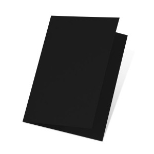 Faltkarte B6 Schwarz