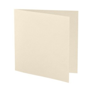 Faltkarte 16x16cm Ivory