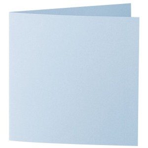 Faltkarte 16x16cm Pastellblau