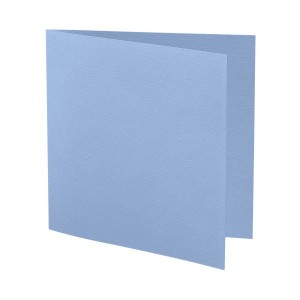 Faltkarte 16x16cm Marienblau
