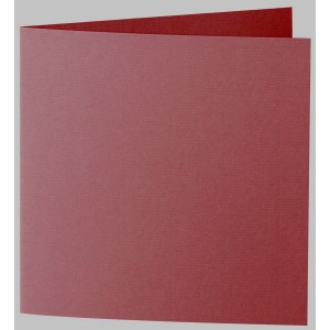 Faltkarte 16x16cm Weinrot