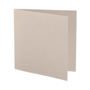 Faltkarte 16x16cm Taupe
