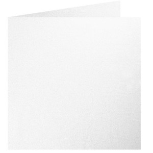 Faltkarte 16x16cm Weiss