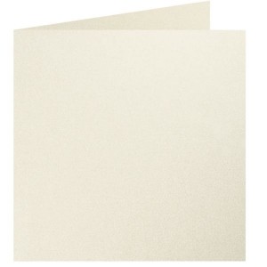 Faltkarte 16x16cm Ivory