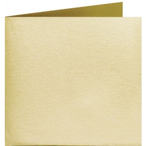 Faltkarte 16x16cm Gold Shine